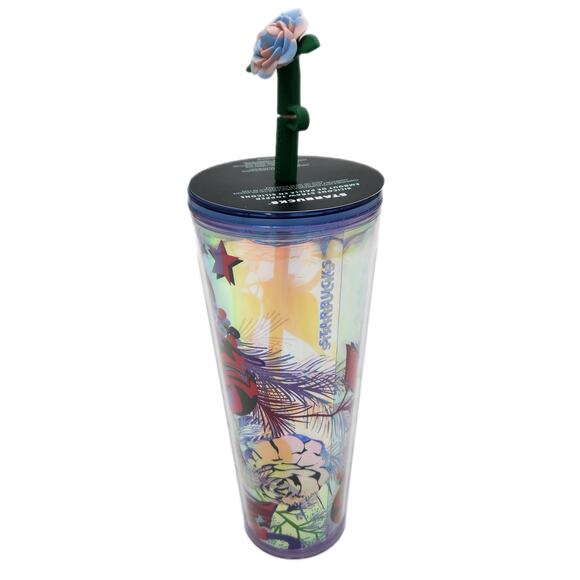 Christmas 2023 Starbucks Limited Edition Holiday Venti Cold Cup Tumbler Pastel - Picture 1 of 5